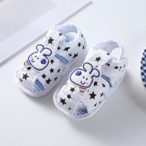 0-12 Months Summer Newborn Baby Boys Cartoon Printing Soft Crib Shoes Infant First Walker Anti Slip Sandals Soft Sole Shoes Lot