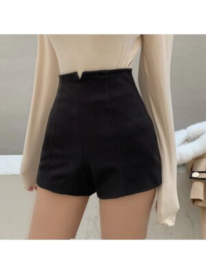 Traf Pant Women’s Clothing Mini Casual Suit Bottom Shorts Summer Tight A-line Thin Trousers Sexy Half Pant Party Outfit Breeches
