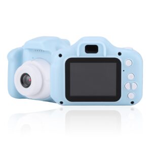 Mini Portable 2.0 Inch IPS Color Screen Children’s Digital Camera HD 1080P Camera(Blue)