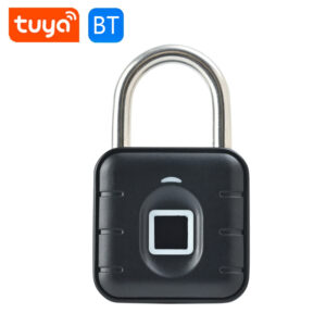 Fingerprint Lock Keyless with Tuya APP Anti Theft Padlock Waterproof Battery-powered for Home Dormitory Factory Workshops