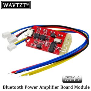 CT14 Micro 4.2 Stereo Bluetooth Power Amplifier Board Module 5VF 5W+5W Mini with Charging Port for Refitting Idle Sound Box