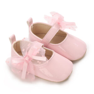 New Fashion Spring And Autumn Anti Slip Cloth Sole Walking Shoes Lace Bow Princess Shoes Baby Cute Princess Shoes Walking Shoes