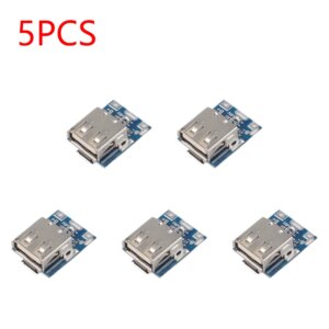 1/6pcs 5V 1A Charge Discharge Integrated Module Type-C Boost Converter Step-Up Power Supply Module Mobile Power Bank Accessories