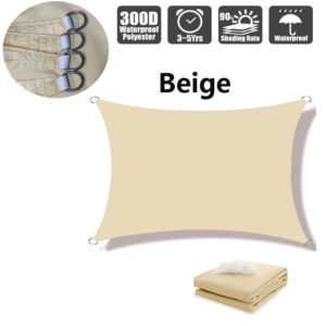 Outdoor Awnings Waterproof Sun Shade Sail Garden Canopi For Terrace Car Canvas Awning Rectangle Pool Sun-Shelter Sunshade Sail