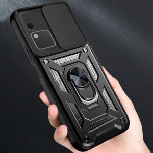 For Vivo V30 Case Armor Ring Case Cover Adsorb Car Holder Shockproof Camera Protection Cover for Vivo V30 5G Back Cover Phone Cases