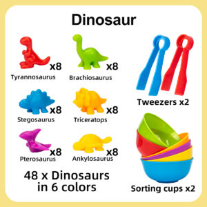 Counting Animal Sorting Toys for Toddlers Preschool Learning Activities for Math Color Cognition Montessori Baby STEM Gift