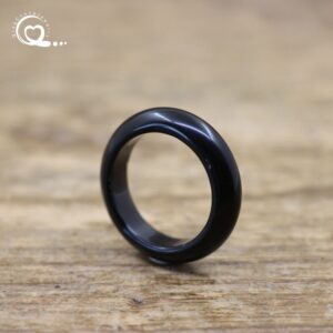 Healing Crystal Band Rings Natural Stone Quartz Agates Jaspers Dainty Finger Solid Ring Women Fashion Minimalist Jewelry,QC4209