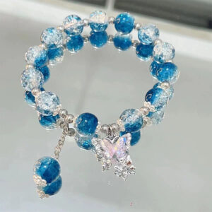Pink Phoenix Flowers Branches Version Bow Butterfly Pendant Beaded Bracelet Sweet Cool Bracelet For Women Aesthetic Trendy Hand