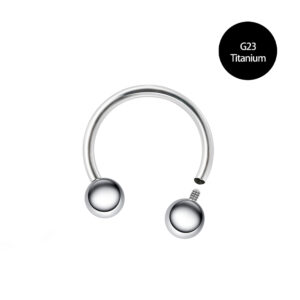 Nose Ring G23 Titanium 16G Eyebrow Lip Navel Belly Piercing Ring Helix Tragus Cartiage Earrings Septum Horseshoe Body Jewelry