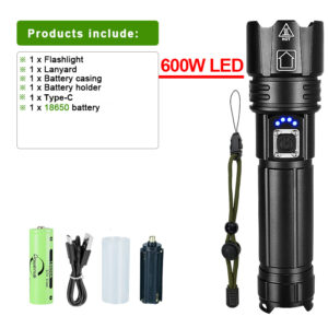 Ultra Powerful Flashlight High Power LED Flashlights 8800000LM Long Range Zoom 3000M Spotlight Torch Light Tactical Lantern