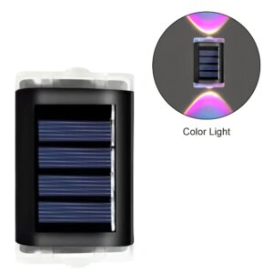 LED Solar Lamp Outdoor Garden Lights Solar Powered Led Light Waterproof RGB Spotlight Pathway Street Landscape Balcony Decor
