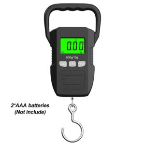 60kg/10g LCD Digital Hanging Scale Electronic Weighting Luggage Scale Battery/USB Charging Portable Weighing Balance Tools