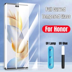 UV Full Glue Liquid Tempered Glass For Honor 90 X9a X9b 70 High Quality 3D Curved Screen Protector For Honor90 Protective Film
