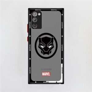 Marvel Hero Logo Phone Case for Samsung Galaxy Note 20 8 9 Note 10 S10 S9 S8 Plus Note10Plus Matte Soft Cover