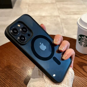 Luxury Magnetic Wireless Charge For Magsafe Case For iPhone 15 14 13 12 11 Pro XR XS Max Shockproof Soft Bumper Cover Clear Case
