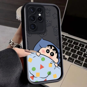 Crayon Shin-chan For Samsung A24 A30 A31 A32 A33 A34 A50 A51 A52 A53 A54 A71 A73 A15 A25 Eyes Ladder Phone Case