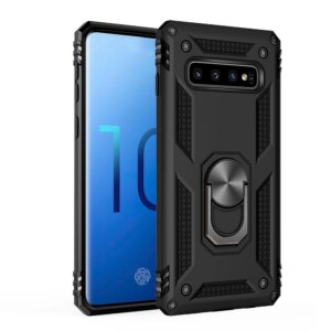 Armor Shockproof Ring Stand Holder Magnetic Case For Samsung Galaxy S7 S8 Plus S9 S9Plus S10 S10Plus S10E S10 5G Noto 8 9 Covers