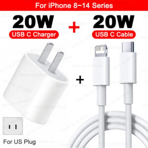PD 20W For Apple Fast Charger For iPhone 15 11 12 13 14 Pro Max XR X XS Max 8 Plus Phone Charger Cable Fast Charging Accessories