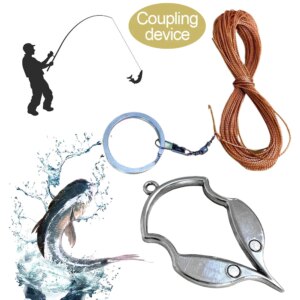 Fishing Lure Snag Remover Portable Stainless Steel Fish Hooks Retriever with Rope Buoy Saver Casting Fishing Accessories