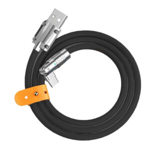 120W 7A Rotating Type C Silicone Fast Charging Cable for iPhone Huawei Xiaomi Samsung Phone Charger USB Type C Data Cord Wire