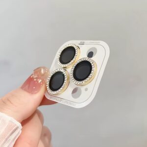 9D Rear Diamond Lens Protector For Iphone 15 Pro Max Camera Tempered Glass For Iphone 14 13 12Pro Max Ring Cover Case Film