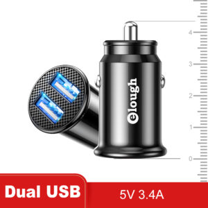 Elough USB C Car Charger QC 3.0 40W 3A Type PD Fast Charging Car Phone Charger For iPhone 12 13 Pro Xiaomi Huawei Samsung