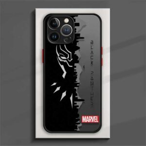 Black Panther Wakanda Phone Case for iPhone 15 14 13 11 12 Pro Max X XS XR 7 8 Plus Mini Funda Silicone Frame Matte PC Cover