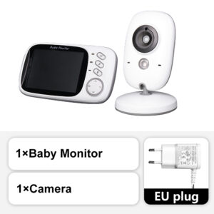 3.5” Video Baby Monitor 2.4G Mother Kids Two-way Audio Night Vision Video Surveillance Cameras With Temperature display Screen