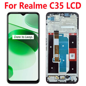 6.6” IPS For Realme C35 LCD Display Screen Touch Panel Digitizer Replacement Parts For Realme C35 LCD With Frame RMX3511