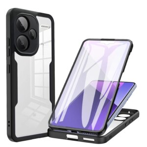 360 Full Screen Protection High Transparency Phone Cover Case For Redmi Note 13 Pro Plus 4G 5G 12 11 Redmi 13C 12C 10C A3 A2 A1