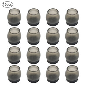 16Pcs Home Furniture Feet Pads Chair Leg Cap Floor Protector Table Quiet Felt Footpad Cover Square Silicone