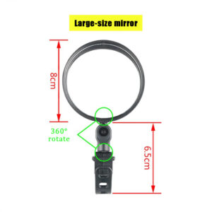 Bicycle Rearview Mirror Wide Angle Convex Mirror Bicycle Rearview Mirror Mountain Bike Rearview Electric Bike Rearview Mi