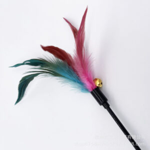 Factory wholesale 50cm cat toys cat supplies bell feather cat stick toy self hi bell