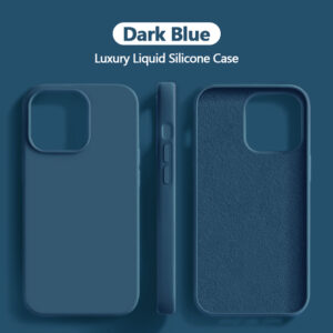 Luxury Original Liquid Silicone Case for iPhone 15 14 13 12 11 Pro Max Plus Cases Shockproof Soft Bumper Cover Phone Accessories