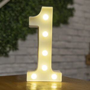 Luxury Alphabet Letter LED Lights Luminous Number Lamp Battery Night Light for Home Wedding Birthday Christmas Party Decoration