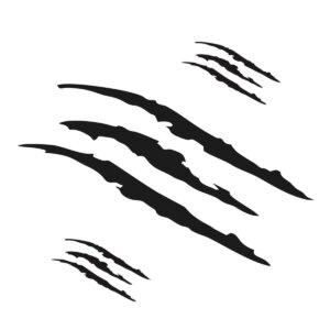 3PCS Monster Claw Sticker Car Hood Headlight Vinyl Sticker PVC Wolf Claw Marks Universal Auto Body Decoration Film for Auto Lamp