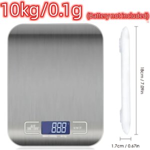 5kg/10kg Stainless Steel Electronic Scales Kitchen Scales Home Jewelry Food Snacks Weighing Baking Tools Kitchen Digital Scale