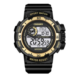 COOBOS Children’s Digital Watches Waterproof Sports LED Wristwatch Fashion Multifunctional Electronic Clock for Kids Boys Girls
