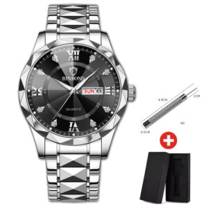 BINBOND B2521 Fashion Luxury Business Men Watches 30M Waterproof Week Date Clock Sports Quartz Mens Wristwatch Relogio Masculino