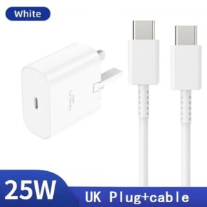Super Fast Charging 25W PD USB C Charger Cables Eu UK Type C Wall Charger For Samsung S10 S20 S23 S24 Note 10 htc lg