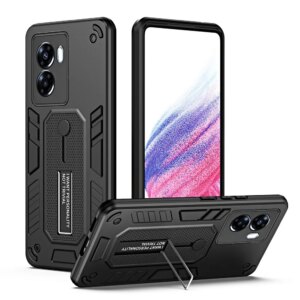 Shockproof Armor Soft Edges Case For OPPO Reno 10 Pro A79 A78 A77 A77S A57 A57S A16S A17K A58 A38 4G 5G Car Holder Phone Cover
