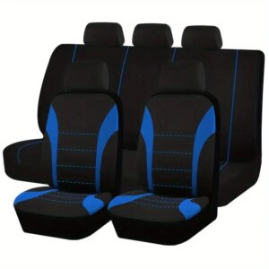 Four Season Universal Car Front/Rear Seat Cover Polyester Fabric Protect Seat Covers Safe Truck Van SUV Seat Protecto Accessory