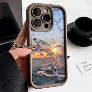 Watercolor Painting Case for Xiaomi Redmi Note 13 4G Cases Redmi Note 12 11 Pro Plus 5G 12S 11S 11 10S 12C 13C Ocean Waves Cover