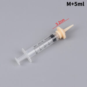 Pet Feeding Nipple For Puppy Dog Cat Hamster Feeding Pacifier Medicine Feeding Oral Syringe With Silicone Nipple Feeder
