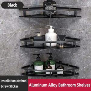 Bathroom Shelf Makeup Storage Organizer Shampoo Rack Shower Shelf Bathroom Accessories No Drill Wall Shelf
