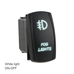 5 Pin Auto Replacement LED Rocker Switch Automobile Modification Fog Light Switch Illuminated ON-OFF