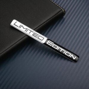 Car Accessories 3D Aluminum LIMITED EDITION Emblem Badge Car Stickers Decal For Audi Honda Opel Toyota Mercedes Mazda Motorcycle