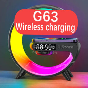 Multifunction 3 In 1 Wireless Charger Pad Stand Speaker RGB Night Light Fast Charging Station For iPhone Samsung Xiaomi Huawei