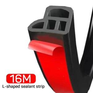 Double Layer Car Door Seal Strips Sticker Weatherstrip Rubber Door Seals Sound Insulation Auto Sealant Automobiles Accessories