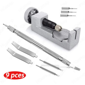 9pcs/set Watchmaker Tools Accessories Metal Watch Repair Tool Remove Watch Strap Replace Watchband Double End Detachable Tools